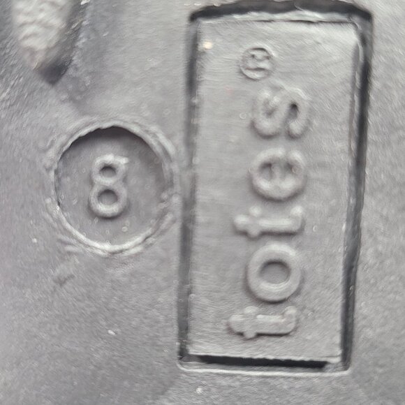 Totes Women's White Zip Front Waterproof Boots Plush Lined US Size 8 - Picture 11 of 11